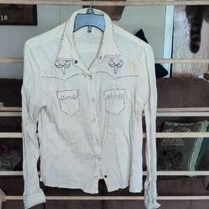 Ruff Hewn Cream Cotton Shirt